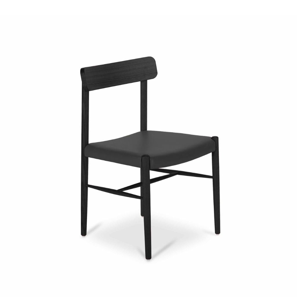 Kantan Side Chair Leather Black KEBE / カンタンサイドチェア レザー