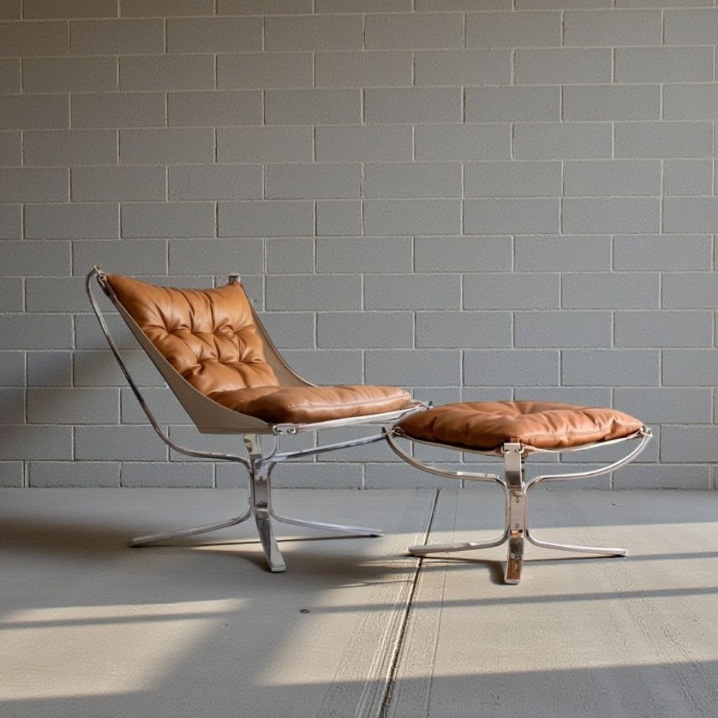 Falcon Chair Low-Type Oil-Leather Set / ファルコンチェア ロー