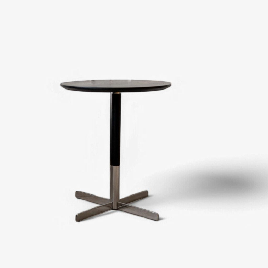 Round Side Table Black / ラウンドサイドテーブル ブラック – KuHoN