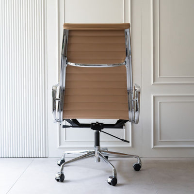 Executive Flat Chair High Lightbrown / エグゼクティブ フラットチェア ハイ ライトブラウン アルミナムチェア