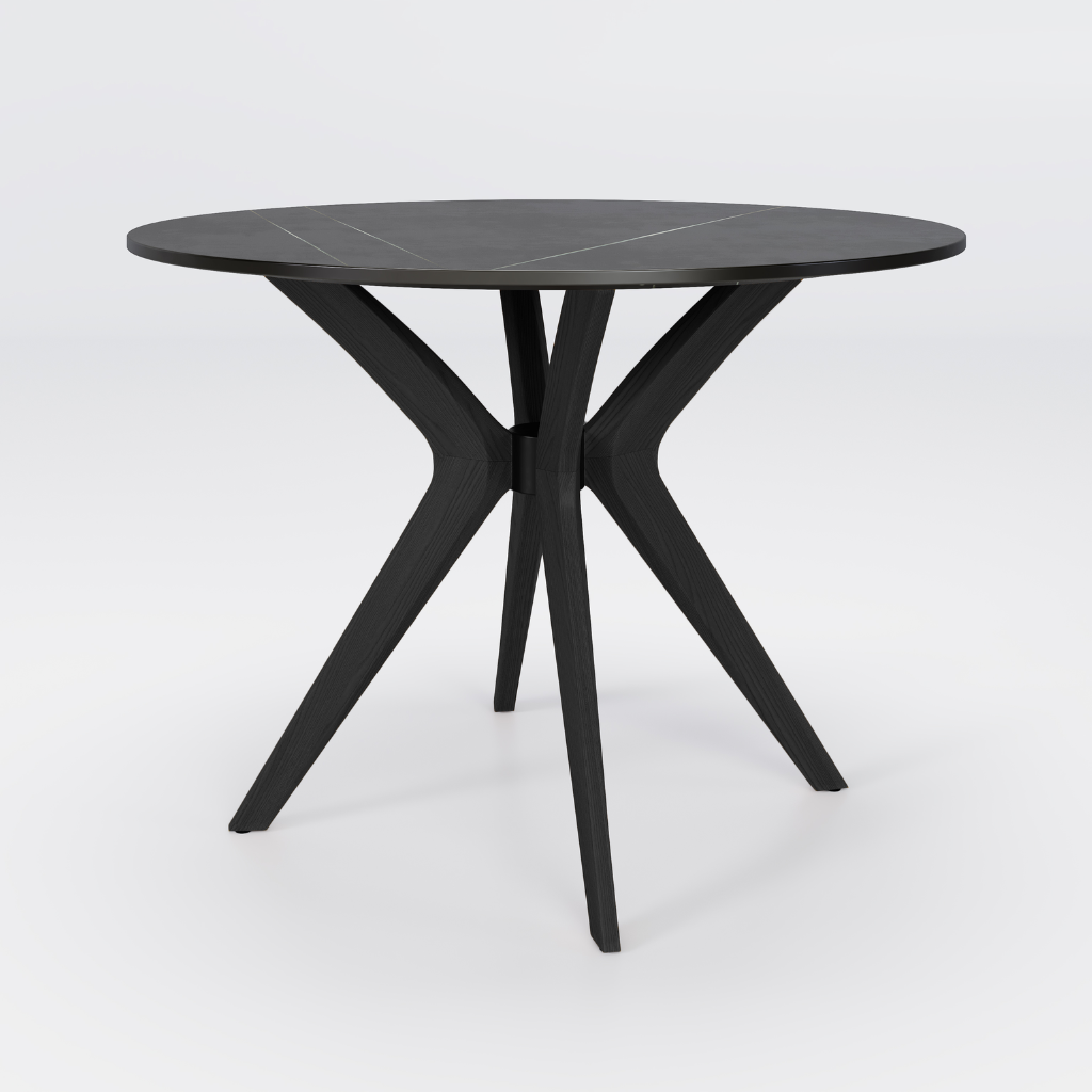 Marble Round Table Black (Black Wood) / マーブルラウンド Marble Round Table Black (Black Wood) / マーブルラウンド