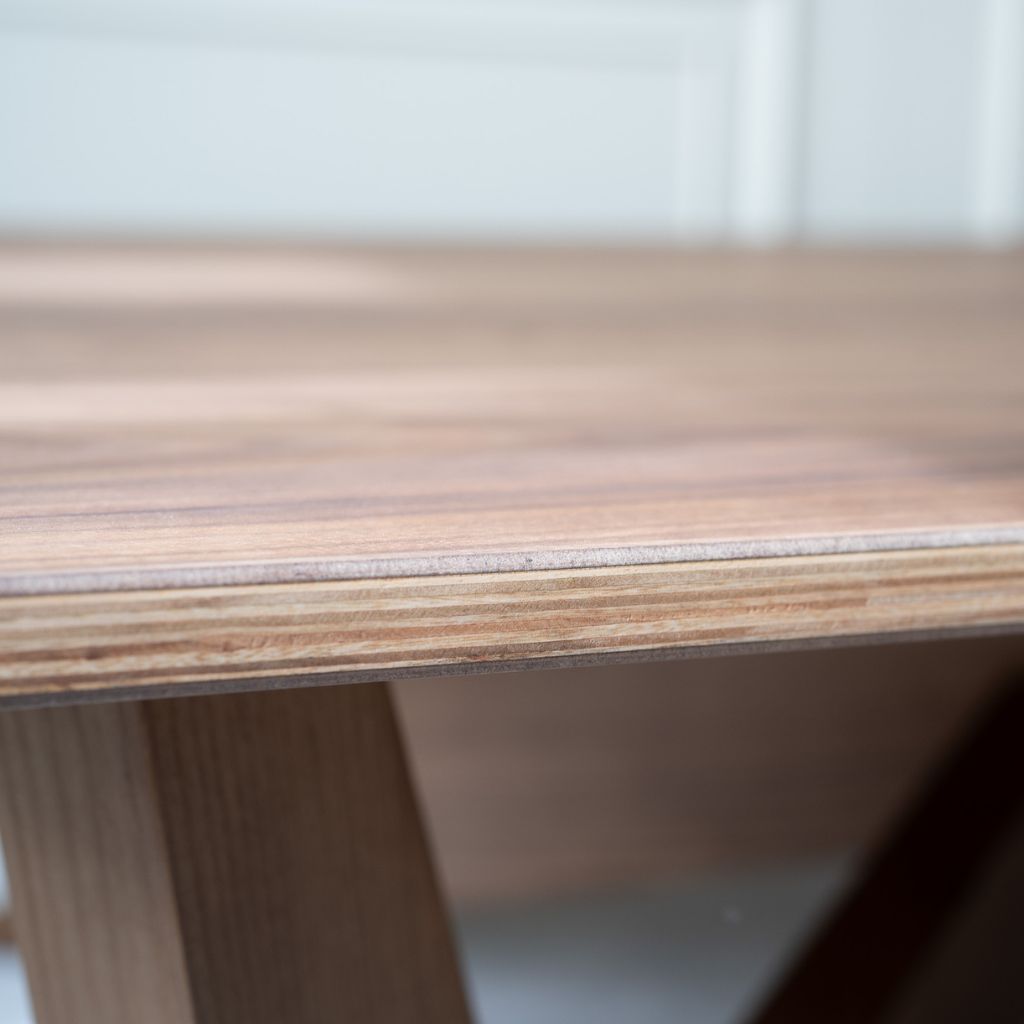 【Outlet】Cross Coffee Table Brown  / 【アウトレット】クロスコーヒーテーブル ブラウン 木製天板