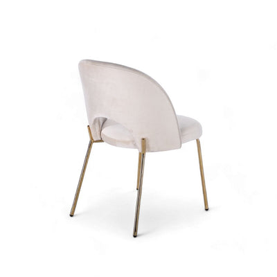 Petal Dining Chair (Gold Frame) White Ivory / ペタルダイニングチェア（ゴールドフレーム） ホワイトアイボリー色