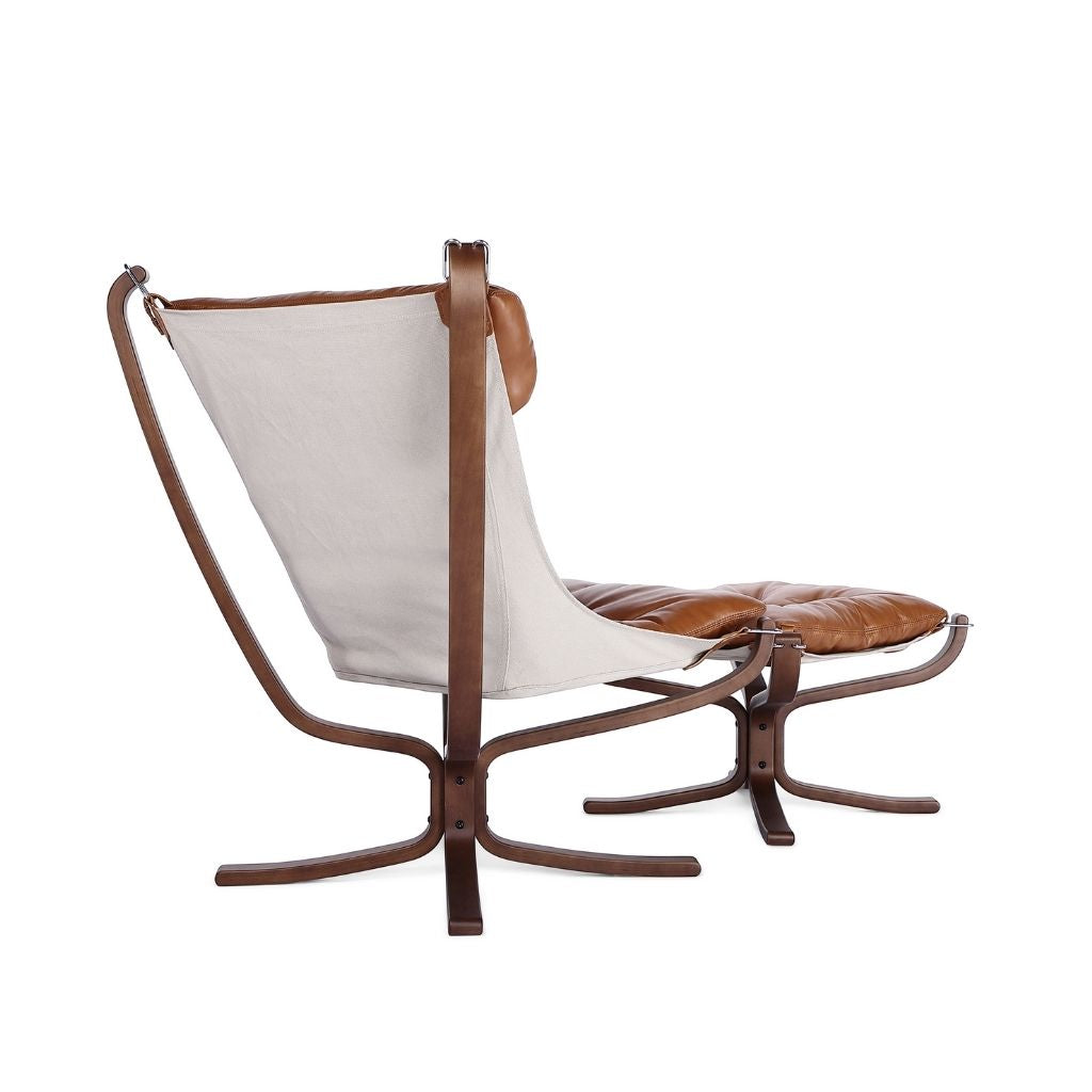 Falcon Chair Wood Frame Oil-Leather Brown / ファルコンチェア
