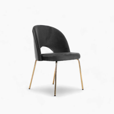 Petal Dining Chair (Gold Frame) Dark Gray / ペタルダイニングチェア（ゴールドフレーム） ダークグレー色