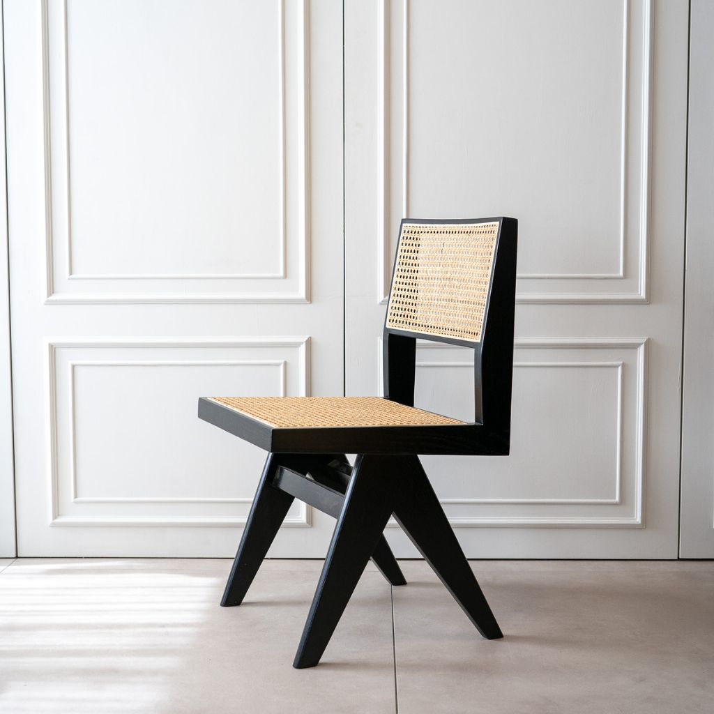 Armless Dining Chair PH25 Black / アームレスダイニングチェア PH25 ブラック ピエール・ジャンヌレ