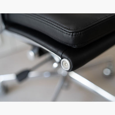 Management Soft Pad Chair Black / マネイジメント フラットチェア ソフトパッド ブラック アルミナムチェア