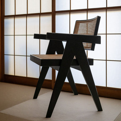 【Outlet】V-leg Office Chair PH28 Black / 【アウトレット】Vレッグオフィスチェア ブラック ピエール・ジャンヌレ