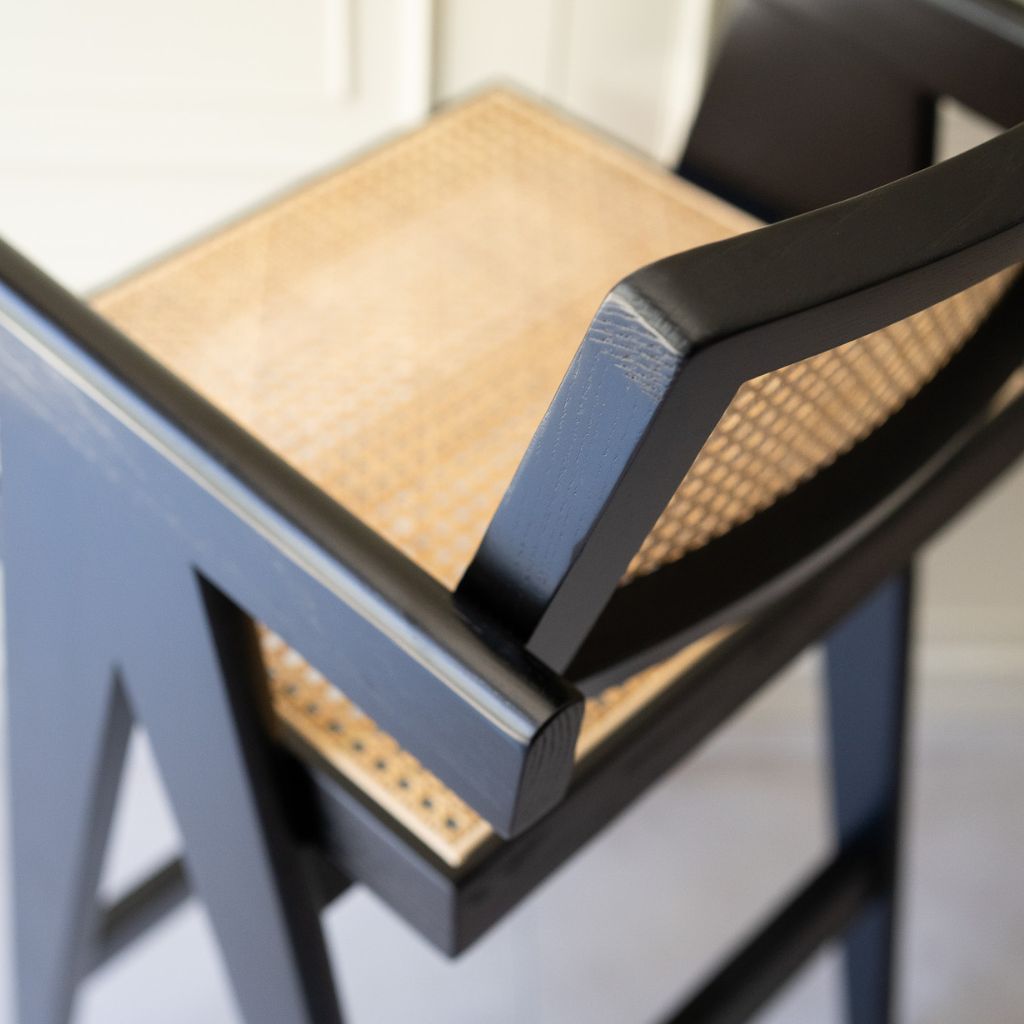 High Rattan Chair Black / ハイラタンチェア ブラック – KuHoN