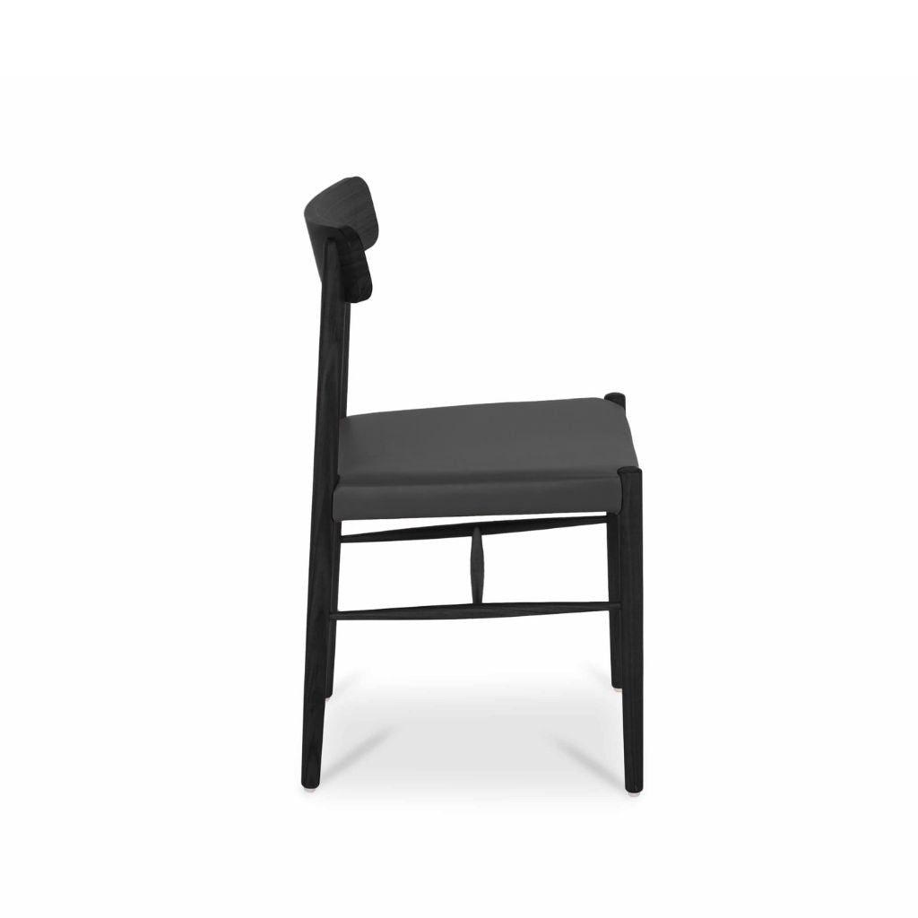 Kantan Side Chair Leather Black KEBE / カンタンサイドチェア レザー ブラック ケベ