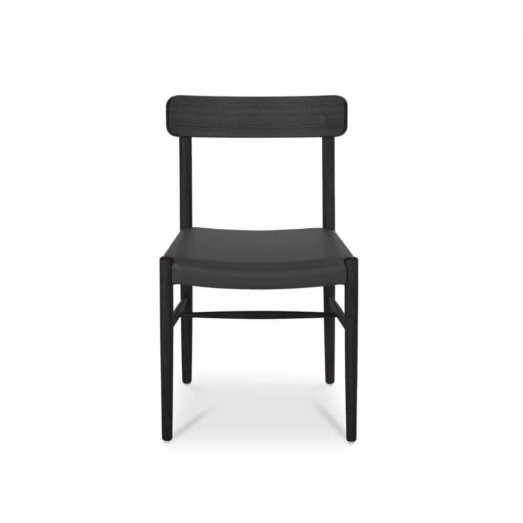 Kantan Side Chair Leather Black KEBE / カンタンサイドチェア レザー ブラック ケベ