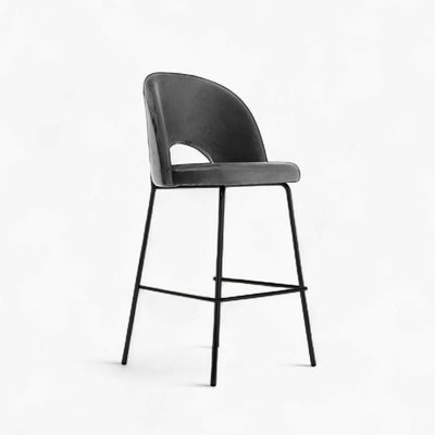 Petal Bar Chair (Black Frame) Dark Gray / ペタルバーチェア（ブラックフレーム） ダークグレー色