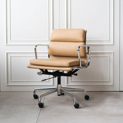 Management Soft Pad Chair Lightbrown / マネイジメント ソフトパッド チェア ライトブラウン アルミナムチェア
