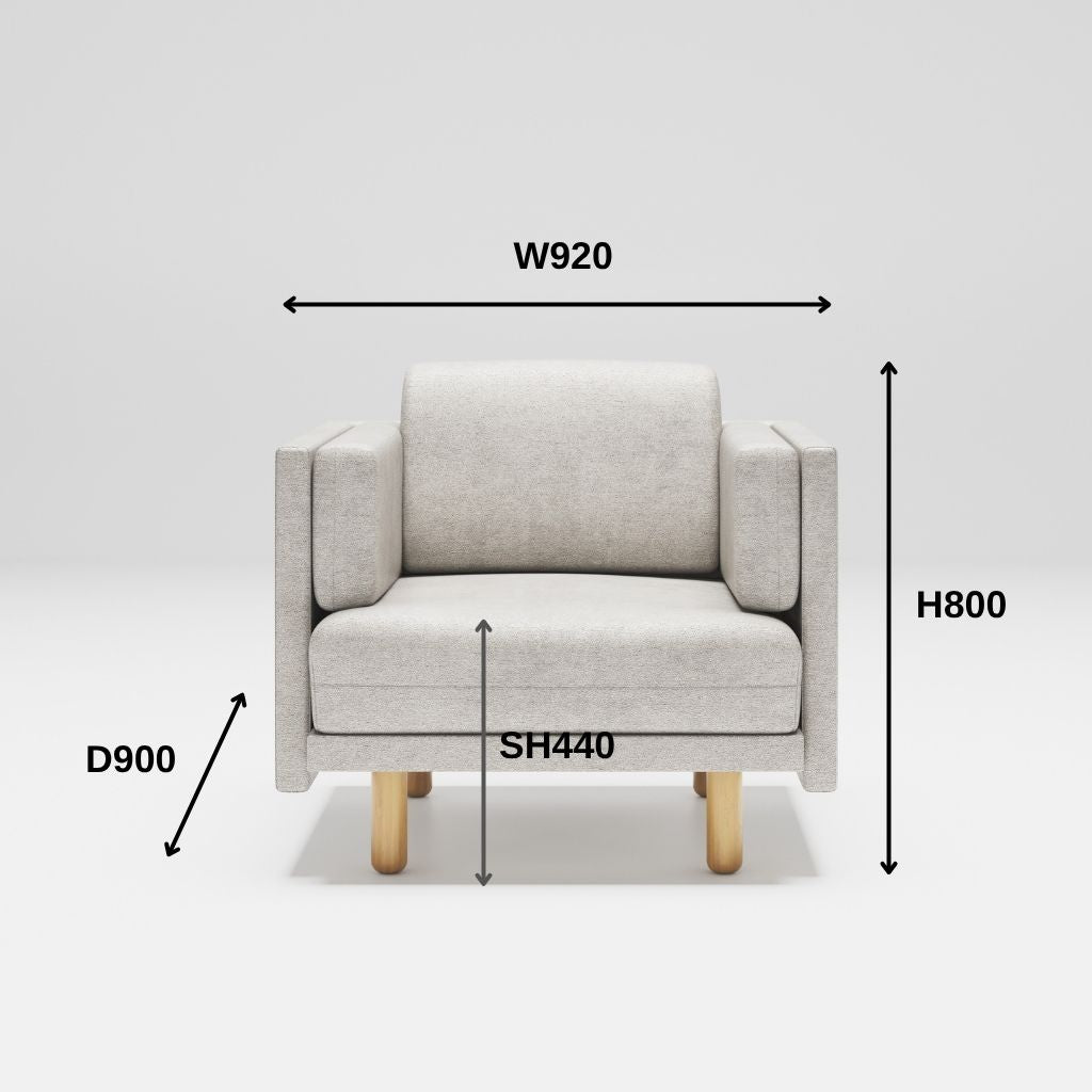 Personal Sofa 1Seat Light Gray / パーソナルソファ シングル ライトグレー