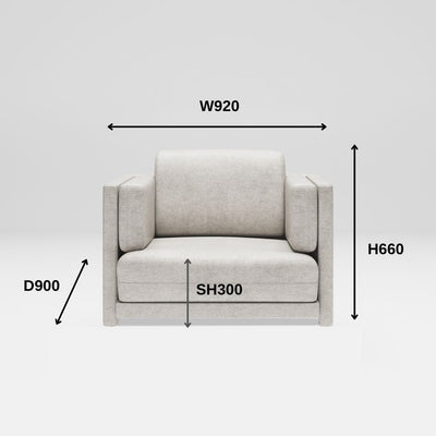 Personal Sofa 1Seat Light Gray / パーソナルソファ シングル ライトグレー