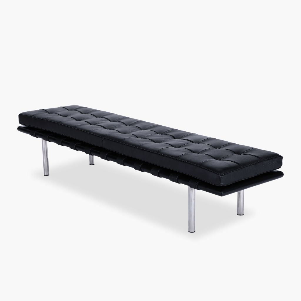 Barcelona Bench 3Seats L-size Black (Black Wood) / バルセロナベンチ 3シート Lサイズ ブラック（ブラックウッド） ミース・ファン・デル・ローエ