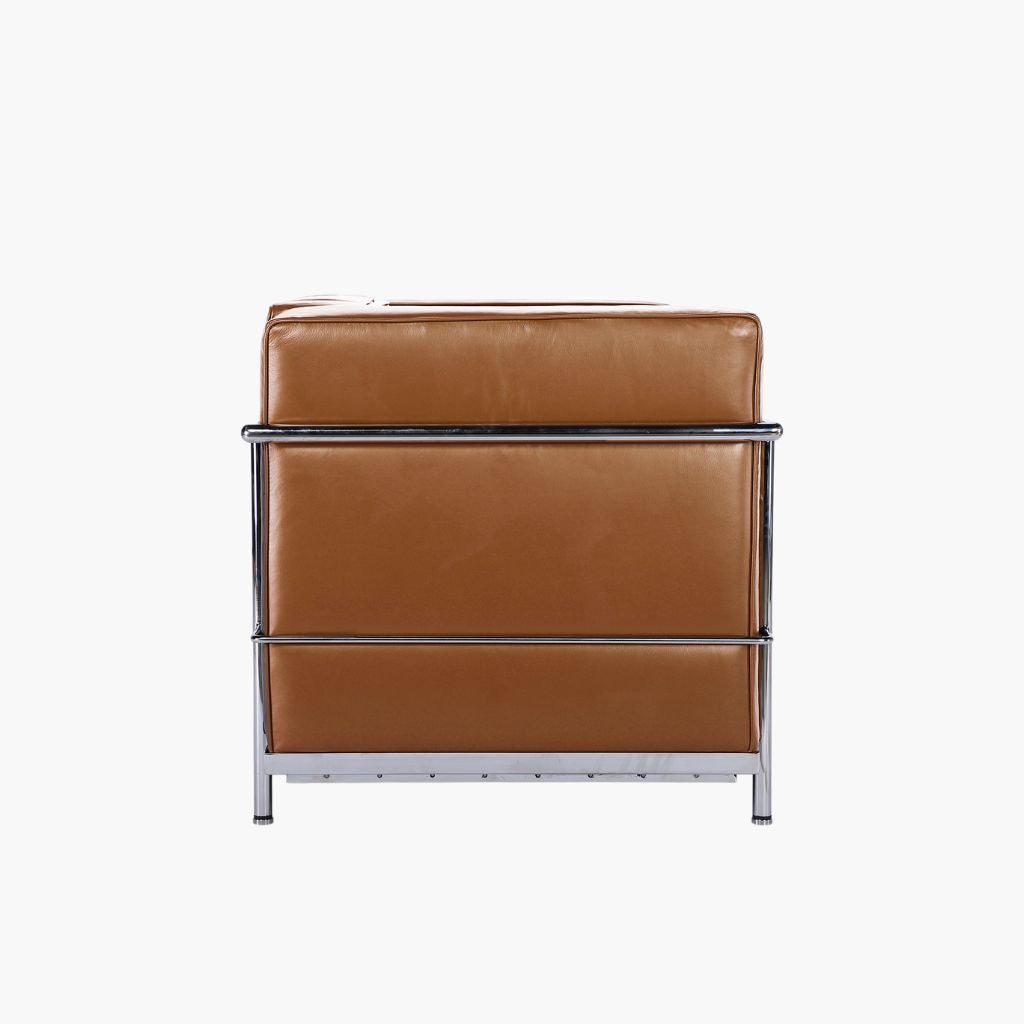 LC2 2 Seats Sofa Oil-Leather Tan / LC2 ダブルソファ オイルレザー タン色 ル・コルビュジエ