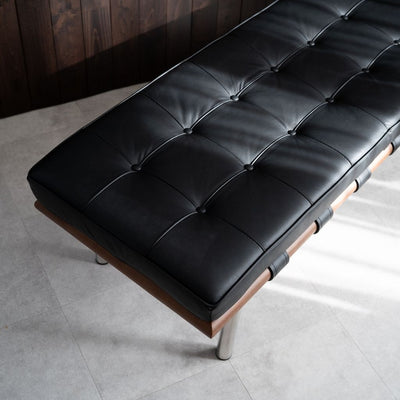 Barcelona Bench 3Seats L-size Black / バルセロナベンチ 3シート Lサイズ ブラック ミース・ファン・デル・ローエ