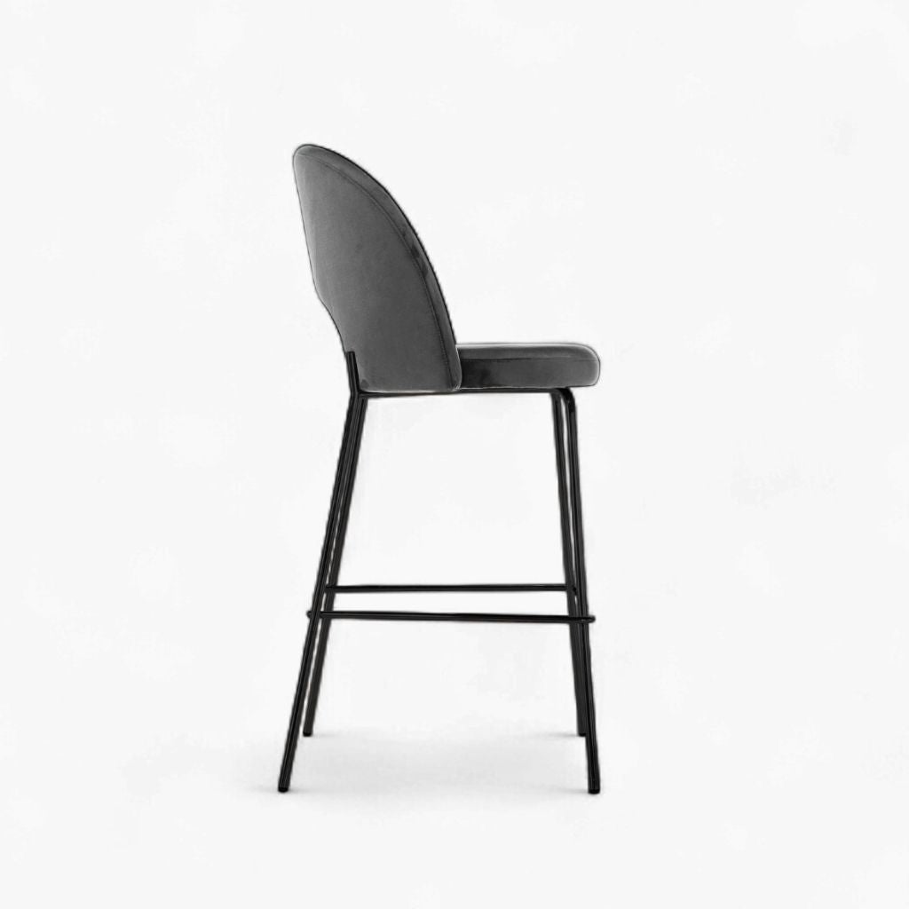 Petal Bar Chair (Black Frame) Dark Gray / ペタルバーチェア（ブラックフレーム） ダークグレー色