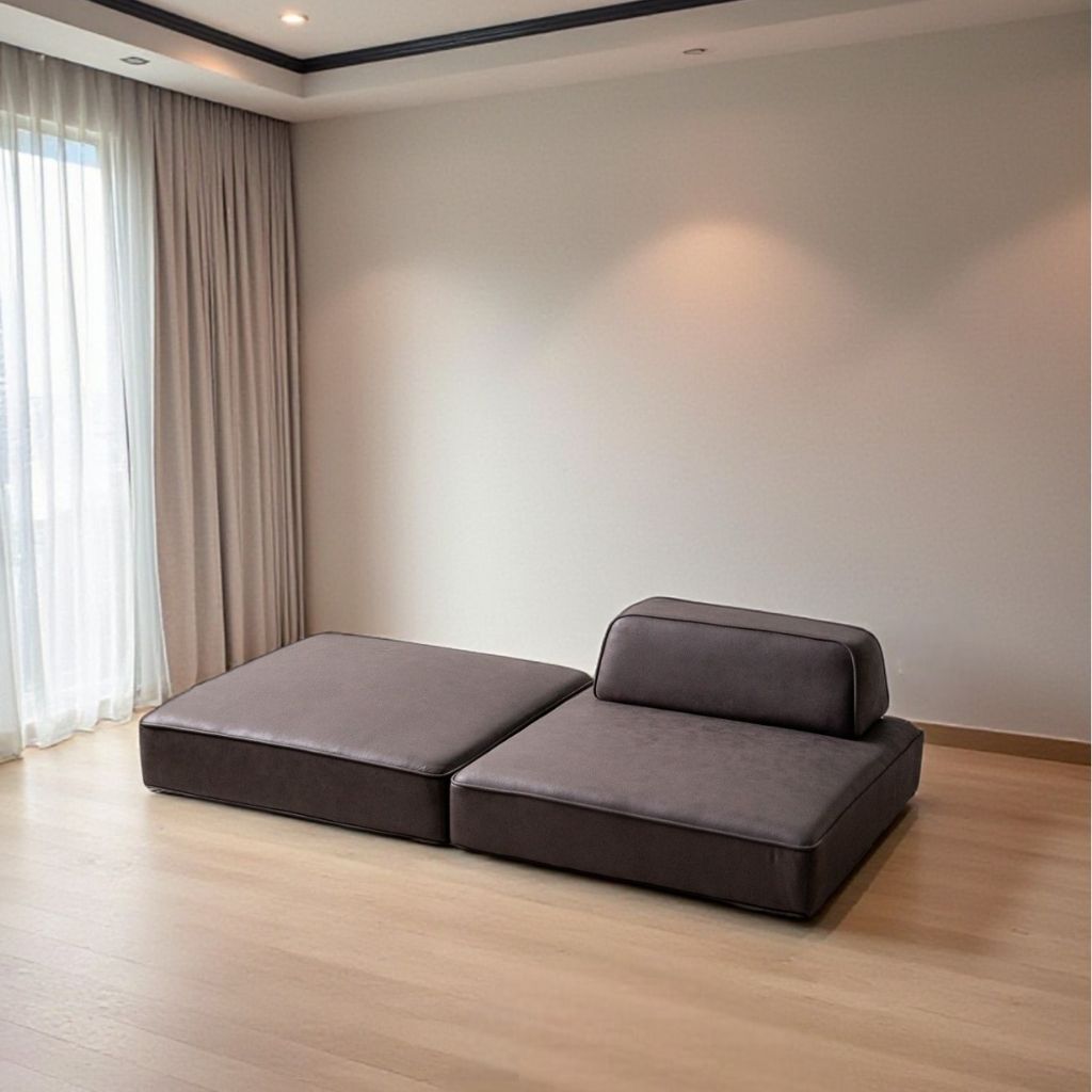 Grida Sofa Low Brown - Flat Unit / グリーダソファ ロー 脚なし ブラウン - 背もたれなし