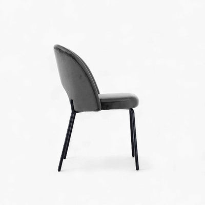 Petal Dining Chair (Black Frame) Dark Gray / ペタルダイニングチェア（ブラックフレーム） ダークグレー色