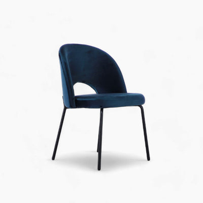 Petal Dining Chair (Black Frame) Blue / ペタルダイニングチェア（ブラックフレーム） ブルー色