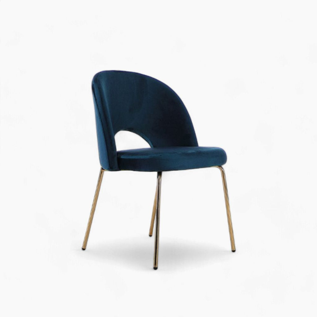 Petal Dining Chair (Gold Frame) Blue / ペタルダイニングチェア（ゴールドフレーム） ブルー色