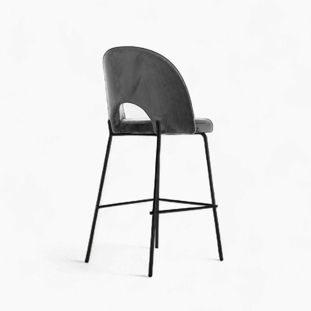 Petal Bar Chair (Black Frame) Dark Gray / ペタルバーチェア（ブラックフレーム） ダークグレー色
