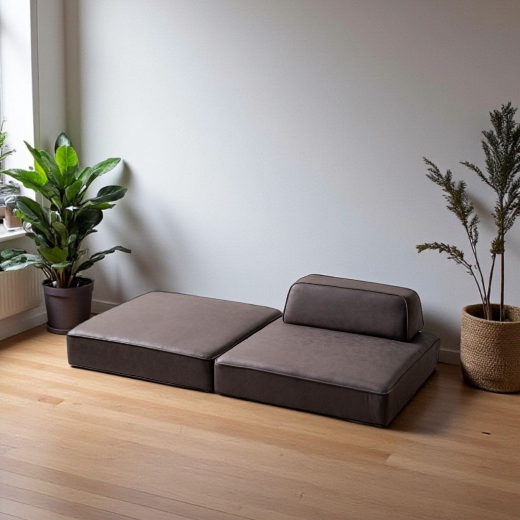 Grida Sofa Low Brown - Back Unit / グリーダソファ ロー 脚なし ブラウン - 背もたれ付き