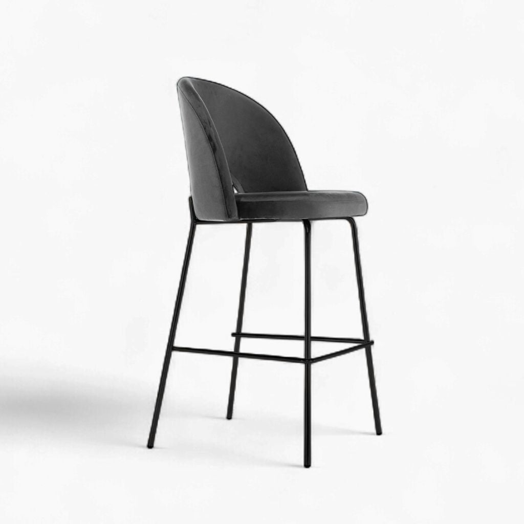 Petal Bar Chair (Black Frame) Dark Gray / ペタルバーチェア（ブラックフレーム） ダークグレー色