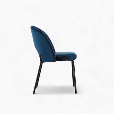 Petal Dining Chair (Black Frame) Blue / ペタルダイニングチェア（ブラックフレーム） ブルー色