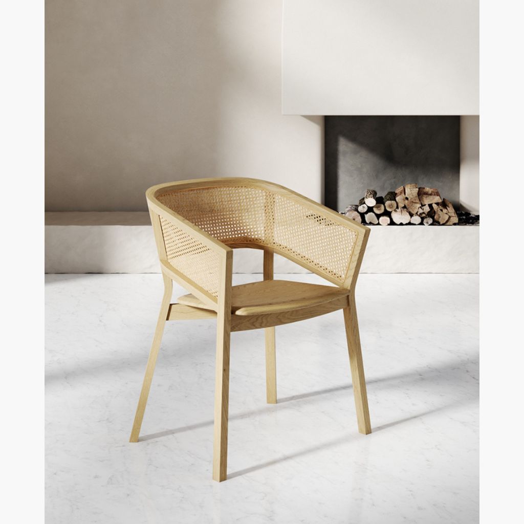 Bucket Rattan Chair Natural / バケットラタンチェア ナチュラル