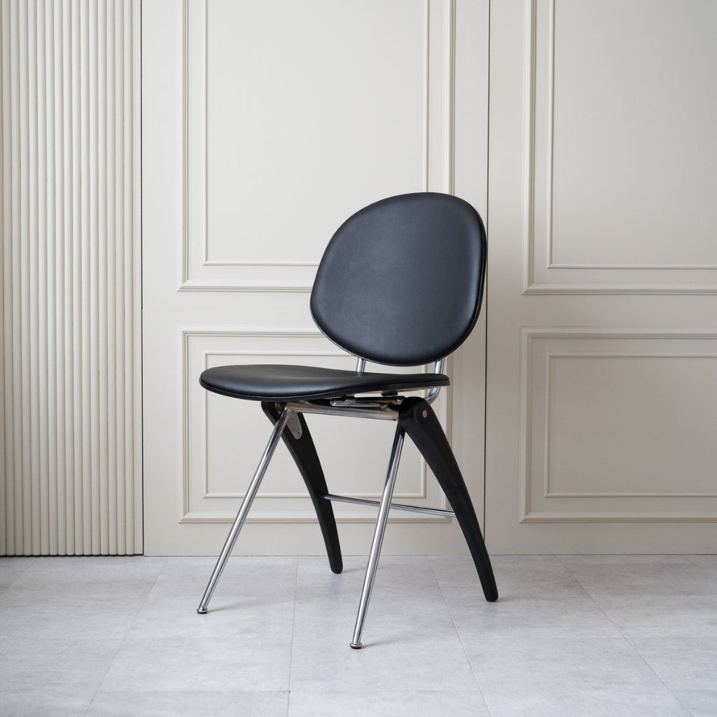 【Outlet】Kingfisher Chair Black 2pcs/ 【アウトレット】キングフィッシャーチェア ブラック 2点セット