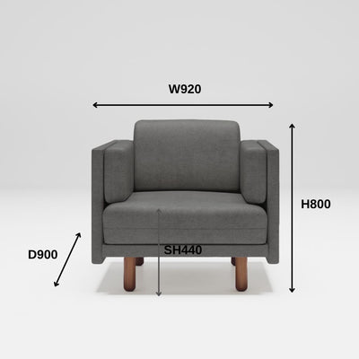 Personal Sofa 1Seat Dark Gray / パーソナルソファ シングル ダークグレー