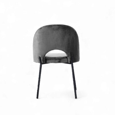 Petal Dining Chair (Black Frame) Dark Gray / ペタルダイニングチェア（ブラックフレーム） ダークグレー色