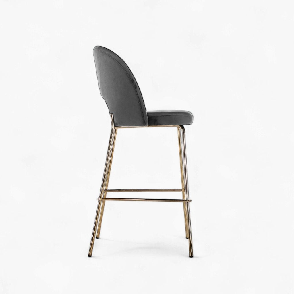 Petal Bar Chair (Gold Frame) Dark Gray / ペタルバーチェア（ゴールドフレーム） ダークグレー色