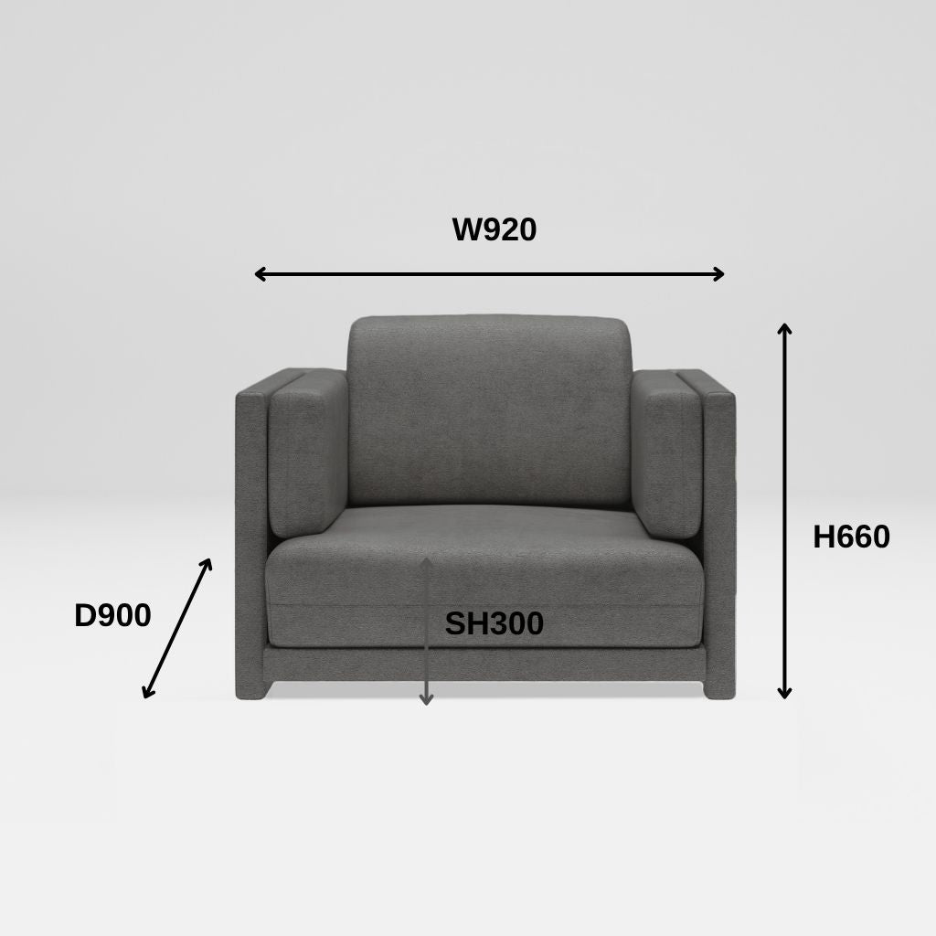 Personal Sofa 1Seat Dark Gray / パーソナルソファ シングル ダークグレー