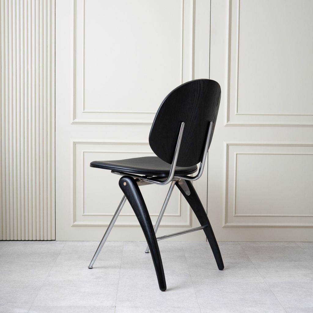 【Outlet】Kingfisher Chair Black 2pcs/ 【アウトレット】キングフィッシャーチェア ブラック 2点セット