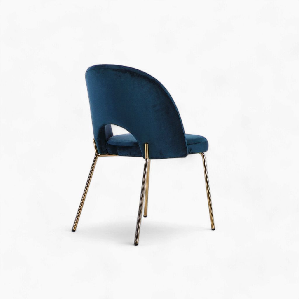 Petal Dining Chair (Gold Frame) Blue / ペタルダイニングチェア（ゴールドフレーム） ブルー色