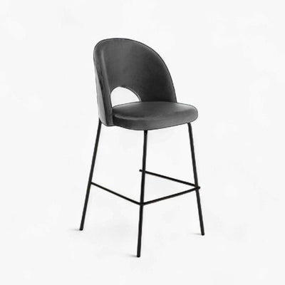Petal Bar Chair (Black Frame) Dark Gray / ペタルバーチェア（ブラックフレーム） ダークグレー色