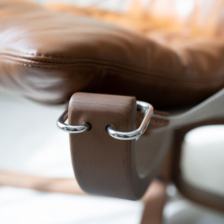 Falcon Armchair Wood Frame Oil-Leather Brown / ファルコンアーム
