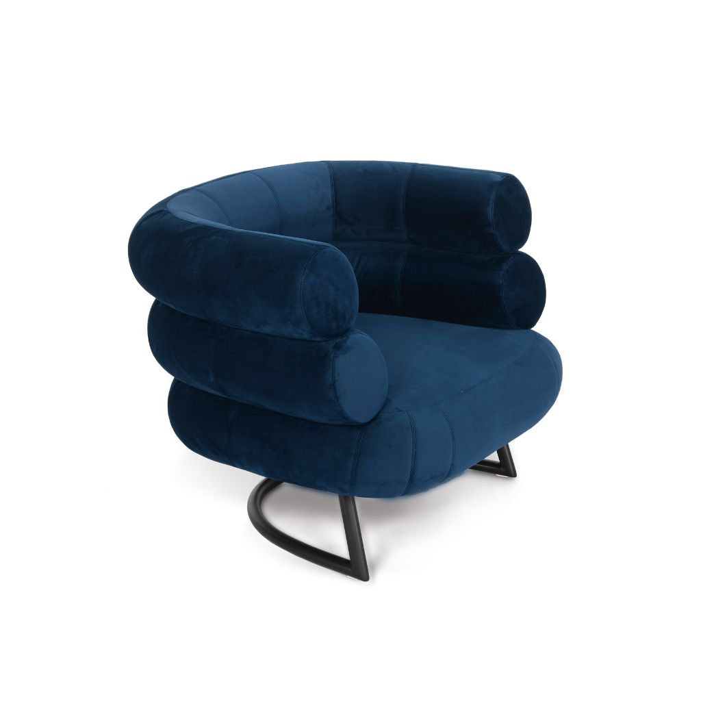 BIBENDUM CHAIR Fabric Blue / ビバンダムチェア ファブリック ブルー色 アイリーン・グレイ