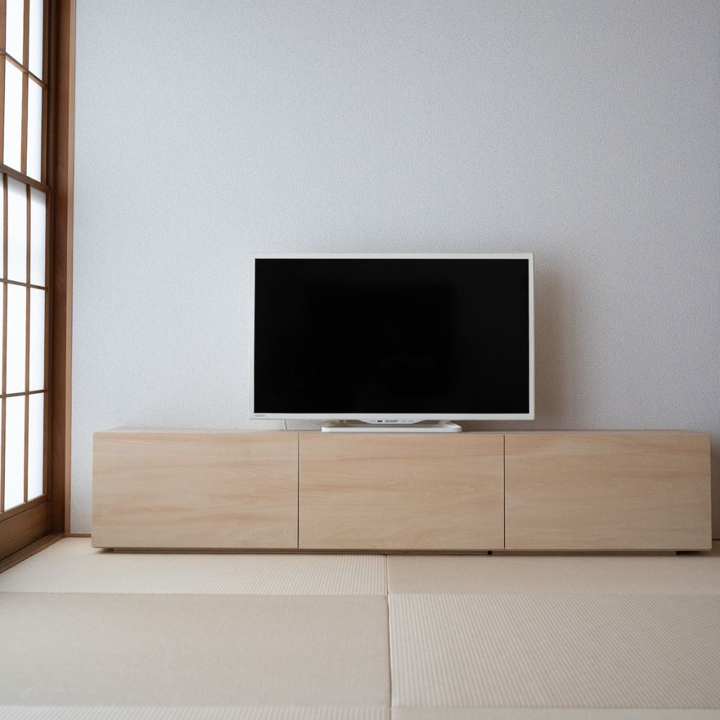 Basswood TVboard Width Size Order / シナテレビボード  幅サイズオーダー可能（w120〜160cm）