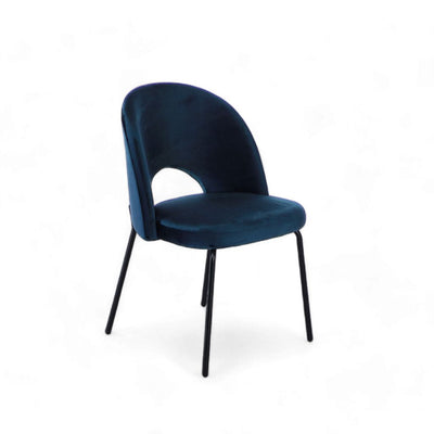 Petal Dining Chair (Black Frame) Blue / ペタルダイニングチェア（ブラックフレーム） ブルー色