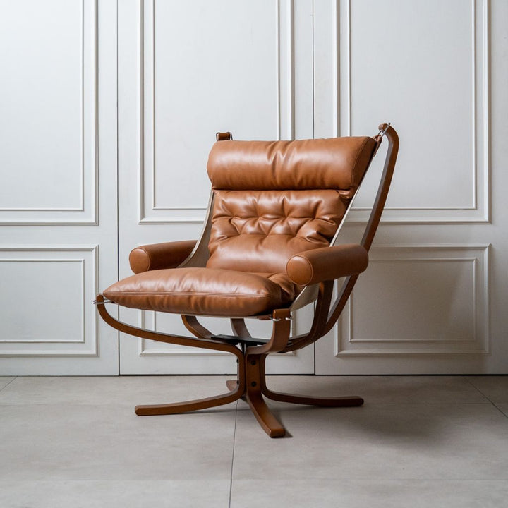 Falcon Armchair Wood Frame Oil-Leather Set / ファルコンアーム