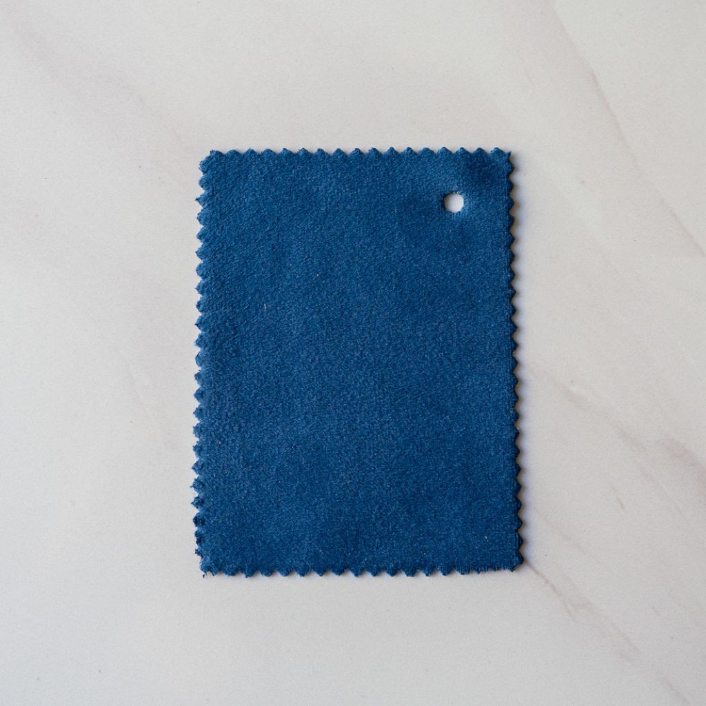 Velvet Sample Blue / ベルベット生地 サンプル ブルー色　
