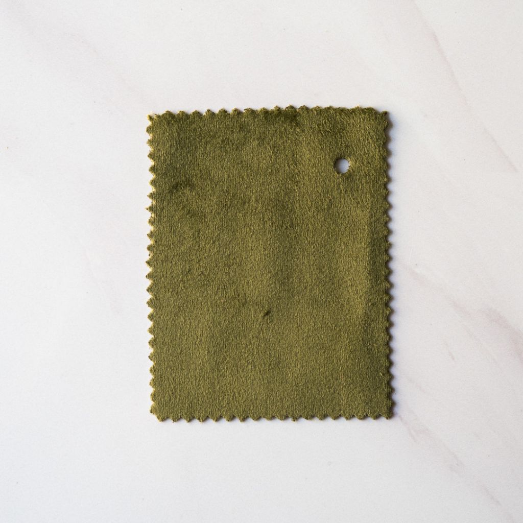 Velvet Sample Olive Green / ベルベット生地 サンプル オリーブグリーン色