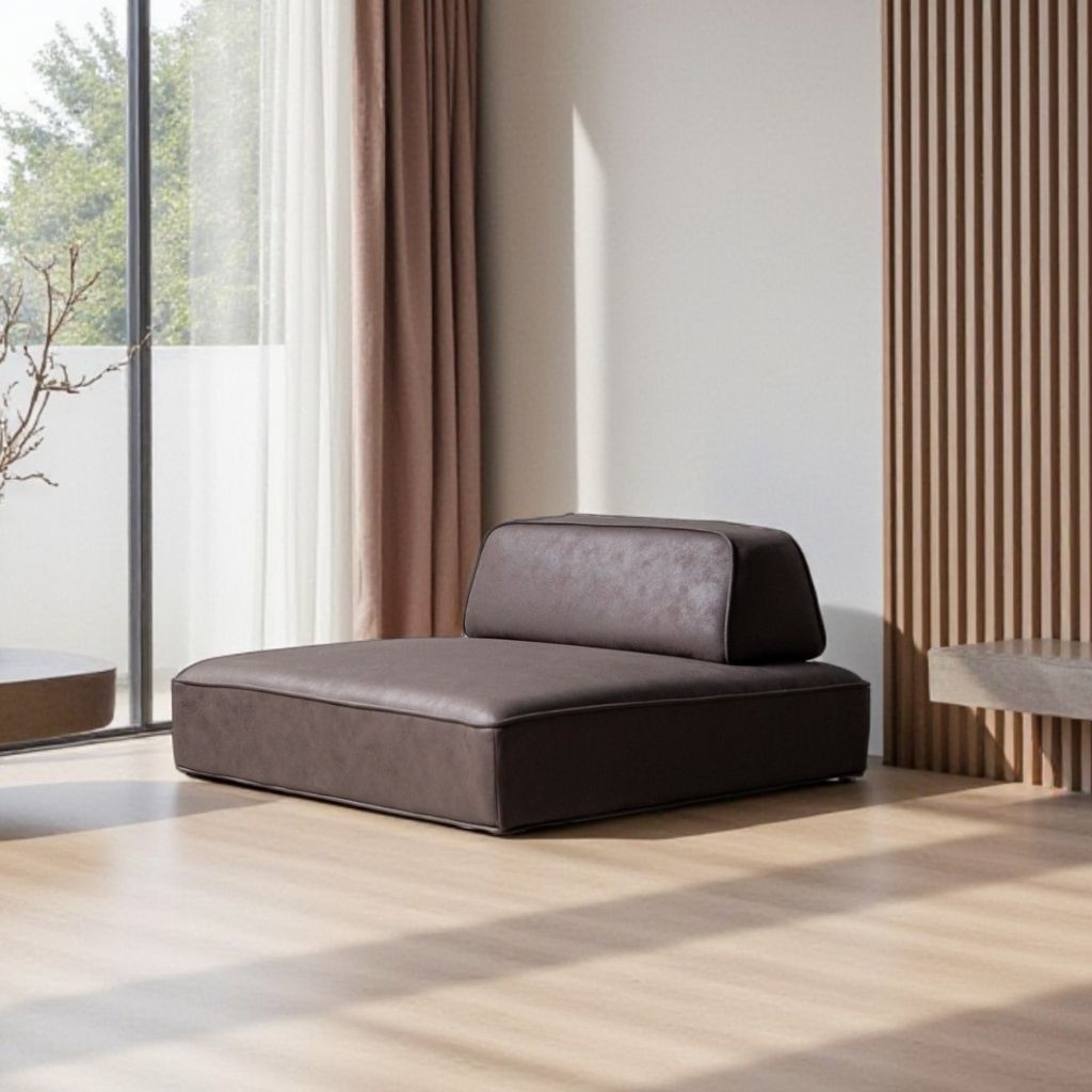 Grida Sofa Low Brown - Back Unit / グリーダソファ ロー 脚なし ブラウン - 背もたれ付き