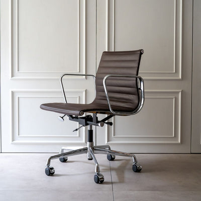 Management Flat Chair Darkbrown/ マネイジメント フラットチェア ダークブラウン アルミナムチェア