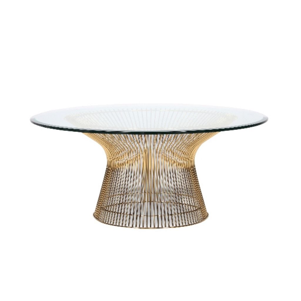 Platner Coffee Table Glass Gold / プラットナー コーヒーテーブル ガラス ゴールド ウォーレン プラットナー